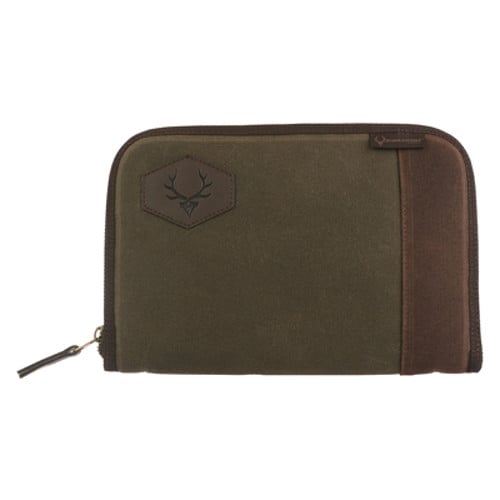 EVOLUTION OUTDOOR Rawhide Pistol Case up to 12" Duck Canvas Green for sale at KYGUNCO.