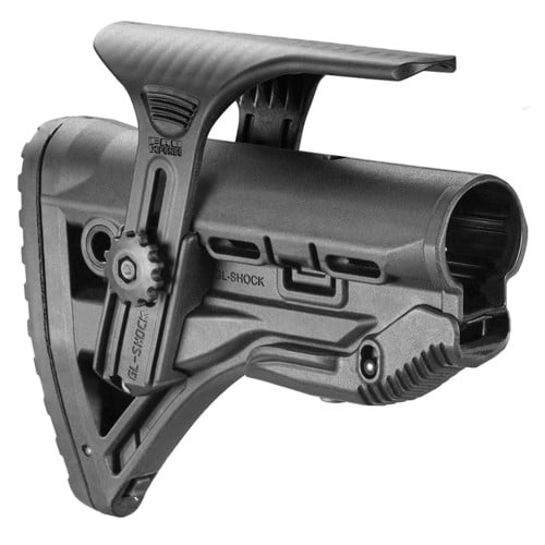 FAB DEFENSE M4/M16 Shock Absorbing Buttstock w/Cheek Rest Blk for sale at KYGUNCO.
