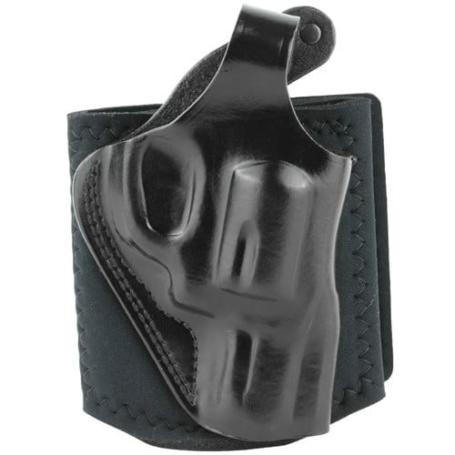 GALCO Ankle Holster fits J Frame 2" Bbl RH Black Leather for sale at KYGUNCO.