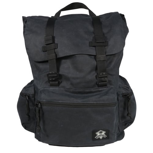 GREY GHOST GEAR Drifter Backpack Waxed Canvas Black for sale at KYGUNCO.