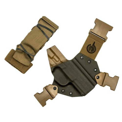 GUNFIGHTERSINC Kenai Chest Holster fits FN FNX 45 Tactical Gry RH for sale at KYGUNCO.