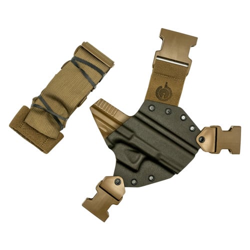 GUNFIGHTERSINC Kenai Chest Holster for Gen 1-4 Glock 20/21 Gry RH for sale at KYGUNCO.