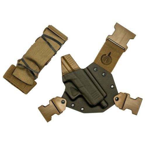 GUNFIGHTERSINC Kenai Chest Holster for Glock 43X Gray RH for sale at KYGUNCO.