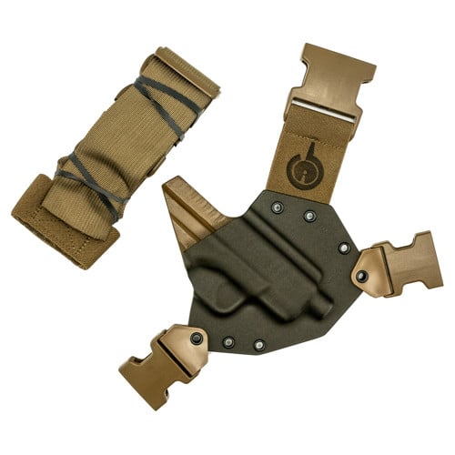 GUNFIGHTERSINC Kenai Chest Holster fits Sprg Hellcat Gray RH for sale at KYGUNCO.