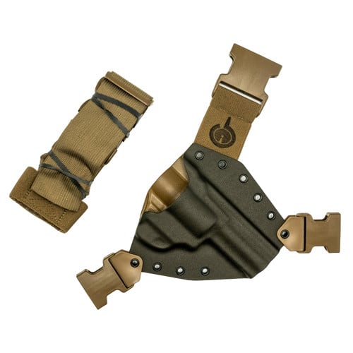 GUNFIGHTERSINC Kenai Chest Holster fits Ruger SP101 Gray RH for sale at KYGUNCO.