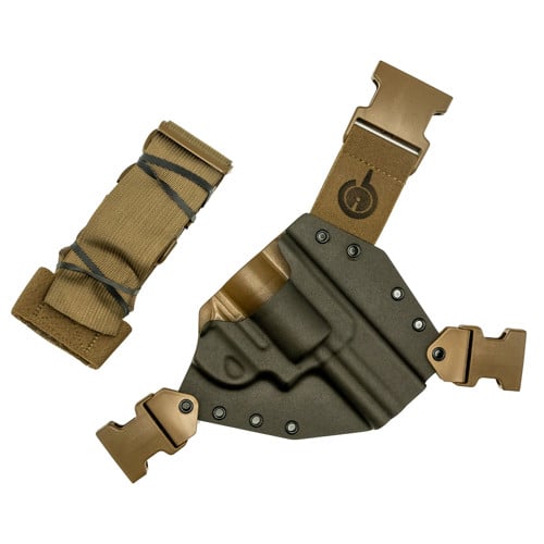 GUNFIGHTERSINC Kenai Chest Holster fits S&W L-Frame Revlvr Gry RH for sale at KYGUNCO.