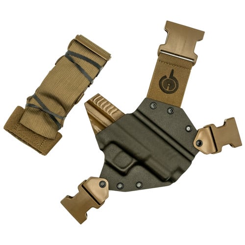 GUNFIGHTERSINC Kenai Chest Holster fits Sprg XDM Gray RH for sale at KYGUNCO.