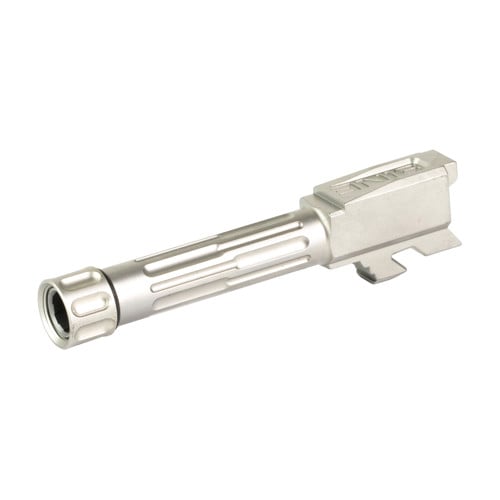 LANTAC 9INE Barrel Fluted 1/2-28 TB Glock 43/43x SS/Slvr for sale at KYGUNCO.