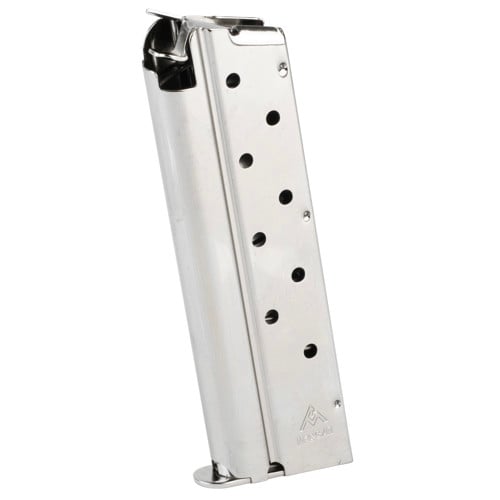 MEC-GAR 1911 9mm 9rd Pistol Magazine Steel/Nickel for sale at KYGUNCO.