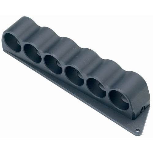 MESA TACTICAL 6-Shell Side Saddle 12Ga Rugged Moss 500/590 Black for sale at KYGUNCO.