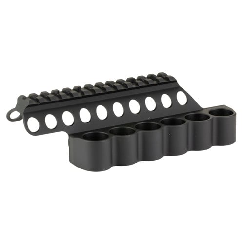 MESA TACTICAL SureShell 6-Shell Side Saddle 5 1/2" Rail Brt 1301 for sale at KYGUNCO.