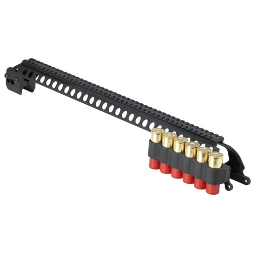 MESA TACTICAL 6-Shell Side Saddle 12Ga 20" Rem 870 12Ga Black for sale at KYGUNCO.