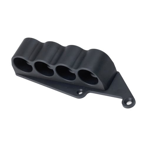 MESA TACTICAL 4-Shell Left Side Saddle 12Ga Rugged Rem 870 Blk for sale at KYGUNCO.