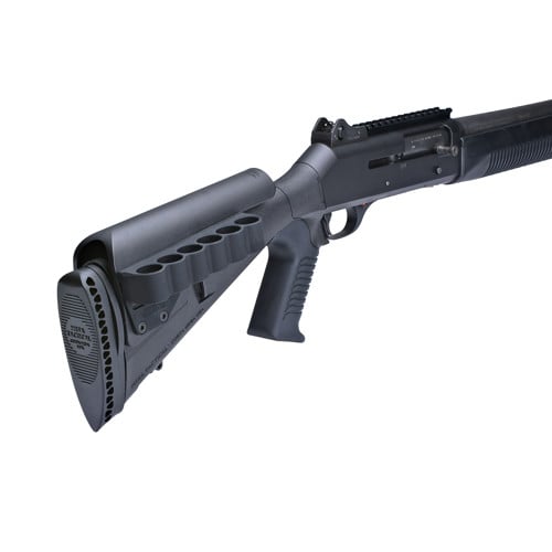 MESA TACTICAL 6-Shell Side Saddle 12Ga fits Urbino Riser Black for sale at KYGUNCO.
