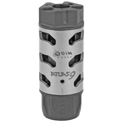 ODIN WORKS Atlas 9 Muzzle Brake 9mm 1/2-28 Threaded SS for sale at KYGUNCO.