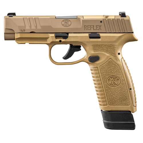 FN AMERICA Reflex XL MRD 9mm 3.8" 15rd & 18rd w/ No Manual Safety - FDE for sale at KYGUNCO.