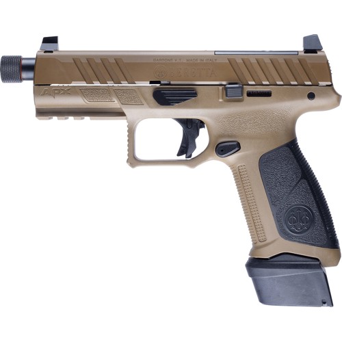 BERETTA APX-A1 FULL SIZE 9mm 4.8" 21rd - FDE for sale at KYGUNCO.
