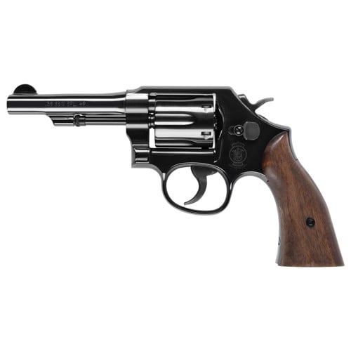 Smith & Wesson MODEL 10 38 Special +P 4" 6rd - Blue/Wood for sale at KYGUNCO.