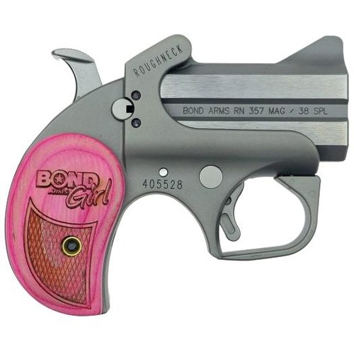 BOND ARMS Roughneck Girl 357Mag/38 Spl 2.5" 2rd Pink/SS for sale at KYGUNCO.