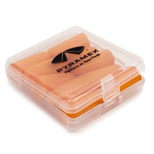 PYRAMEX 5Pair Disposable Uncorded Earplugs w/case NRR 32dB for sale at KYGUNCO.