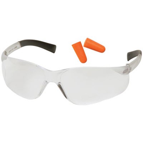 PYRAMEX Clear Mini Ztek & pair of DP1000 Earplugs for sale at KYGUNCO.