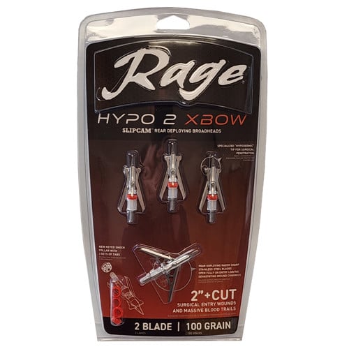 RAGE Hypo 2 Crossbow 100gr 2" 4pk for sale at KYGUNCO.