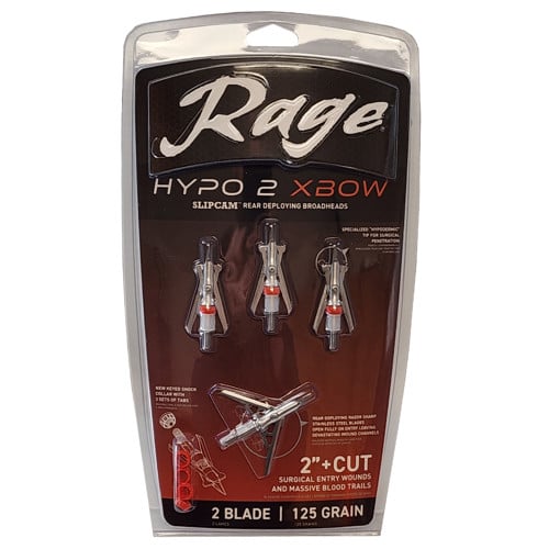 RAGE Hypo 2 Crossbow 125gr 2" 4pk for sale at KYGUNCO.