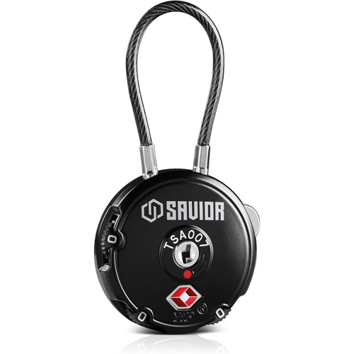 SAVIOR EQUIPMENT 3-Digit Combination Cable Lock TSA OD Green for sale at KYGUNCO.