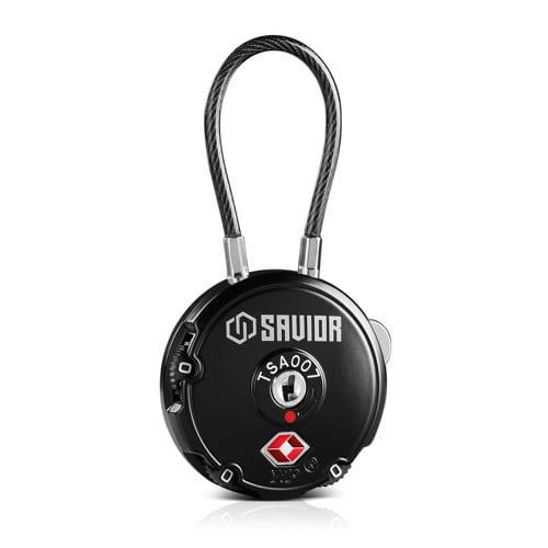 SAVIOR EQUIPMENT 3-Digit Combination Cable Lock TSA RAL8000 Tan for sale at KYGUNCO.