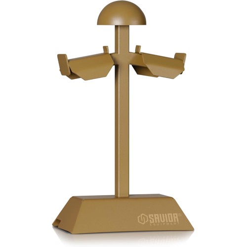 SAVIOR EQUIPMENT Tactical Taz Mini Helmet/Armor Rack RAL8000 Tan for sale at KYGUNCO.