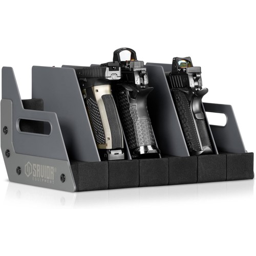 SAVIOR EQUIPMENT 6 Pistol Revolver Storage Gun Rack SW Gray for sale at KYGUNCO.