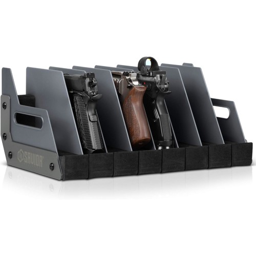 SAVIOR EQUIPMENT 8 Pistol Revolver Storage Gun Rack SW Gray for sale at KYGUNCO.