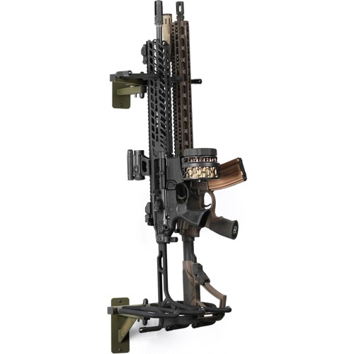 SAVIOR EQUIPMENT Rifle Shotgun Wall Mnt Gun Display Black/OD Green for sale at KYGUNCO.