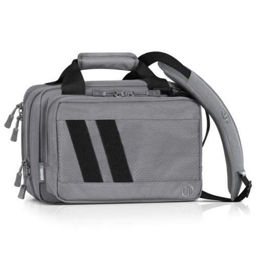 SAVIOR EQUIPMENT Specialist Low Profile Double Handgun Bag SW Gray for sale at KYGUNCO.