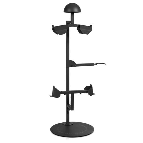 SAVIOR EQUIPMENT Helmet.Armor.Belt Stand Up Display Rack Obsidn Blk for sale at KYGUNCO.