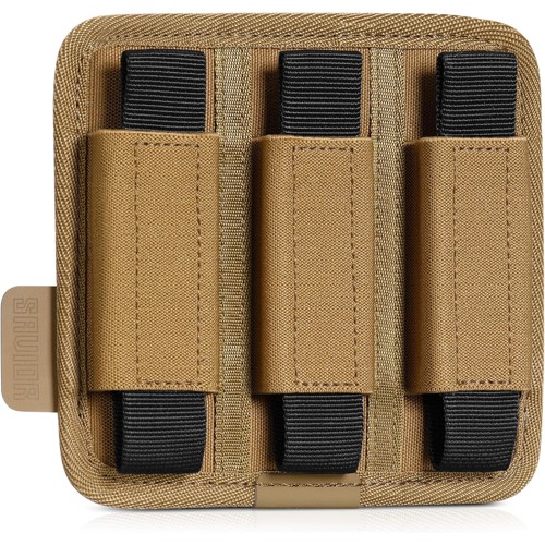 SAVIOR EQUIPMENT 3-Slot Dbl/6-Slot Single Mag Holder Dark FDE for sale at KYGUNCO.