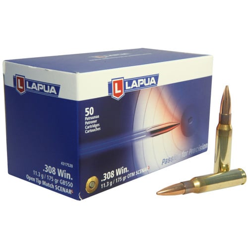 LAPUA AMMO 308 Winchester 167gr Scenar OTM 50rd for sale at KYGUNCO.