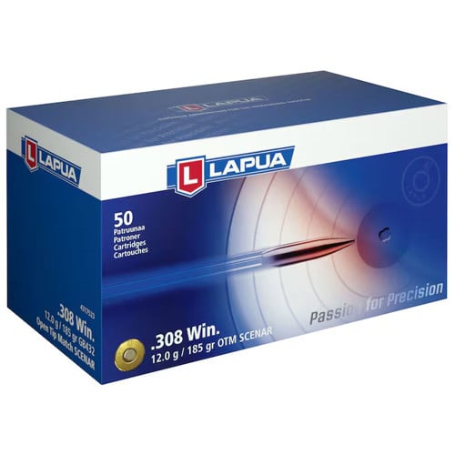 LAPUA AMMO 308 Winchester 185gr Scenar OTM 50rd for sale at KYGUNCO.