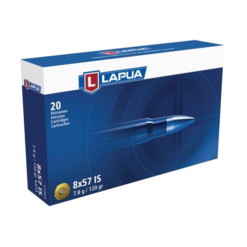 LAPUA AMMO 8x57 IS 120Gr OT 20rd for sale at KYGUNCO.