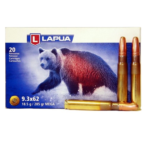 LAPUA AMMO 9.3x62 285gr Mega Soft Point 20rd for sale at KYGUNCO.