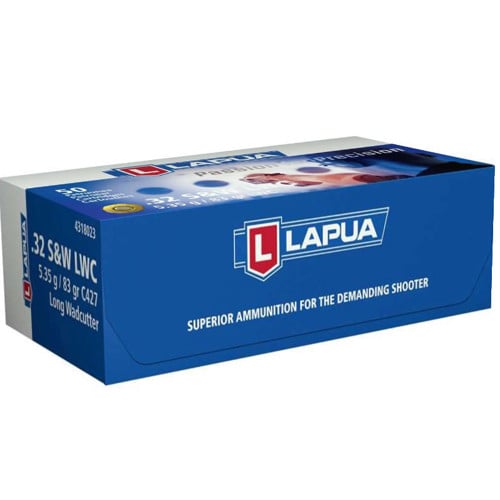 LAPUA AMMO 32 S&W Long 83gr WC 50rd for sale at KYGUNCO.