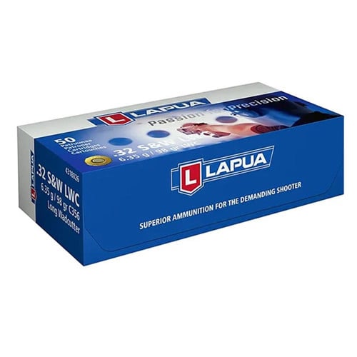 LAPUA AMMO 32 S&W Long 98gr WC 50rd for sale at KYGUNCO.