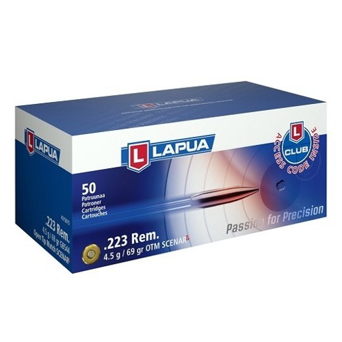 LAPUA AMMO 223 Remington 69Gr Scenar-L OTM 50rd for sale at KYGUNCO.