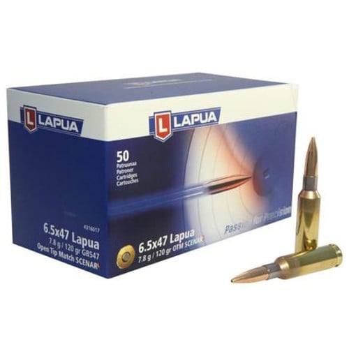 LAPUA AMMO 6.5x47 Lapua 120Gr Scenar-L OTM 50rd for sale at KYGUNCO.