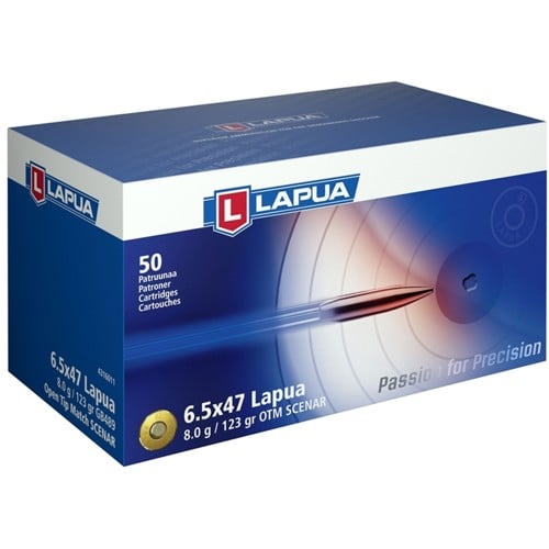 LAPUA AMMO 6.5x47 Lapua 123Gr Scenar OTM 50rd for sale at KYGUNCO.