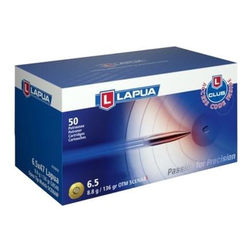 LAPUA AMMO 6.5 Creedmoor 136Gr Scenar OTM 50rd for sale at KYGUNCO.
