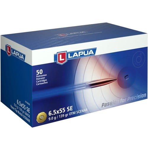 LAPUA AMMO 6.5x55 Swedish 120Gr Scenar-L OTM 50rd for sale at KYGUNCO.