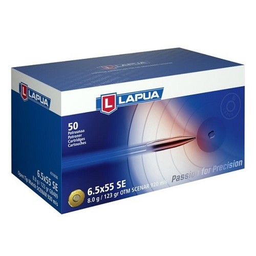 LAPUA AMMO 6.5x55 Swedish 123Gr Scenar OTM 50rd for sale at KYGUNCO.
