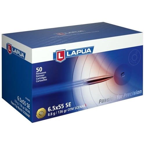 LAPUA AMMO 6.5x55 Swedish 136Gr Scenar-L OTM 50rd for sale at KYGUNCO.