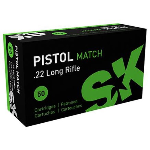 SK AMMO 22 LR Pistol Match 50rd for sale at KYGUNCO.